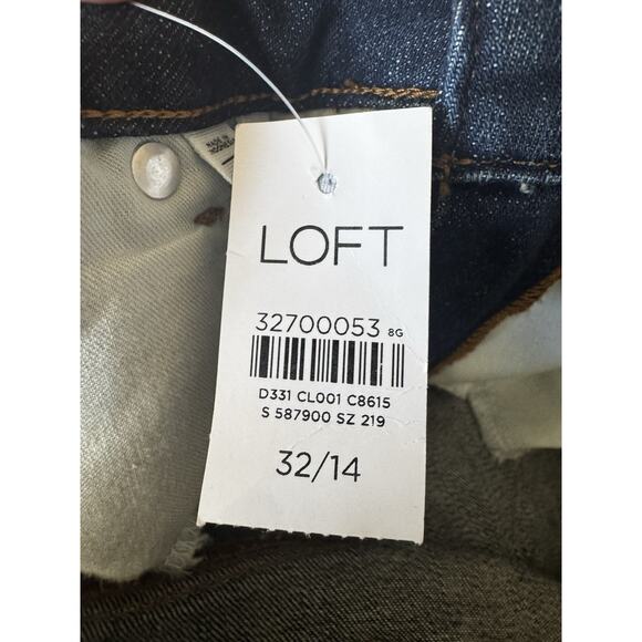 Loft Women's The Curvy Skinny Fit Mid Rise Jeans Regular Size32/14 Stretch‎ - Picture 11 of 12